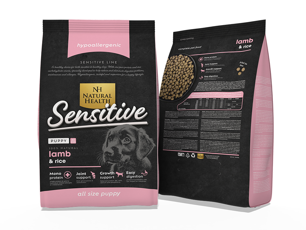 NATURAL HEALTH DOG LAMB & RICE PUPPY (2 KG.)