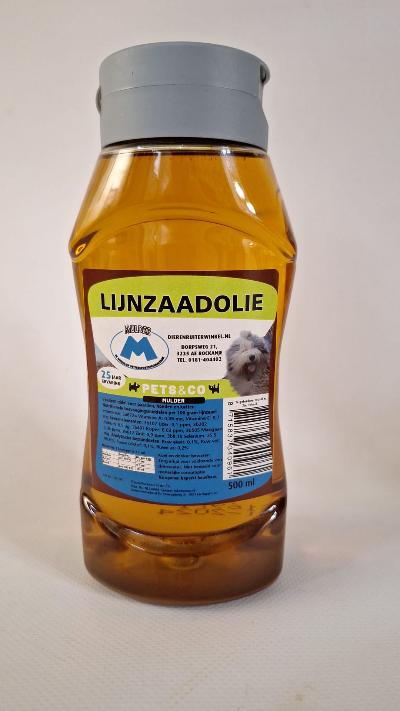 LIJNZAADOLIE 500 ML (KNIJPFLES)