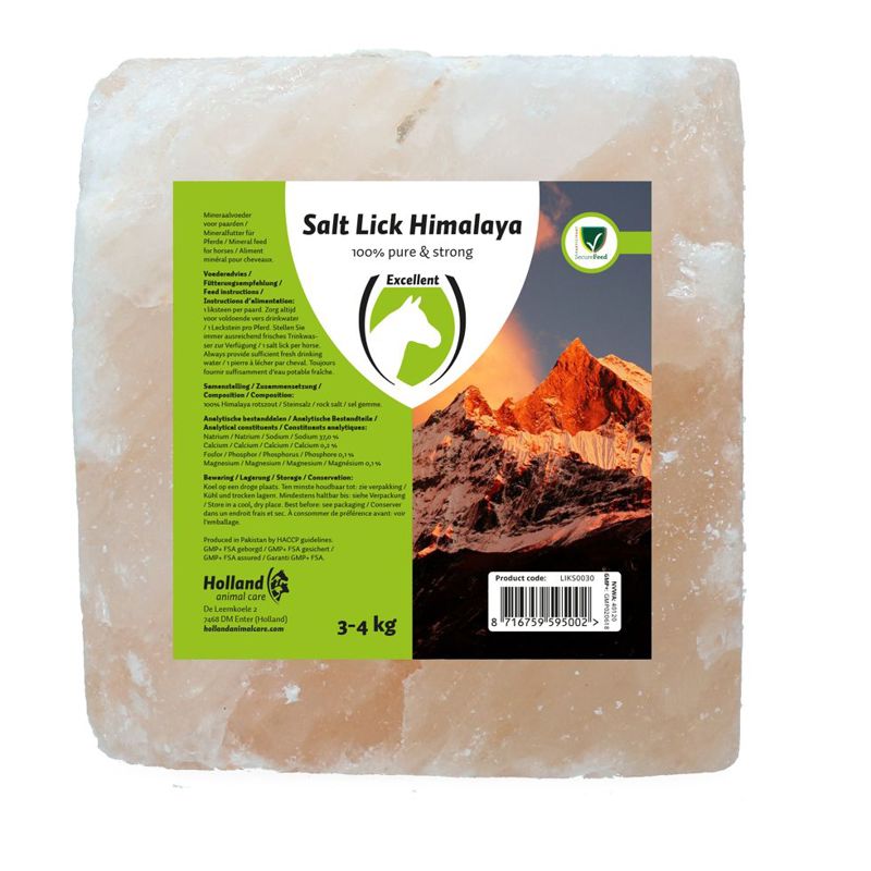 EXCELLENT HORSE SALT LICK HIMALAYA 3-4 KG (MET TOUW)