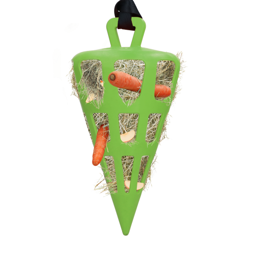 HAY SLOW FEEDER FUN & FLEX CARROT GROEN