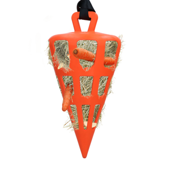 HAY SLOWFEEDER FUN AND FLEX 22 CM ORANJE WORTEL