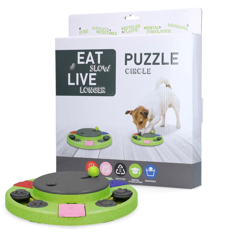 EAT SLOW LIVE LONGER PUZZLE CIRCLE