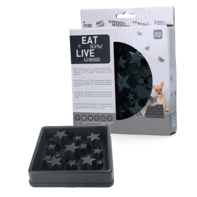 EAT SLOW LIVE LONGER STAR GREY XS