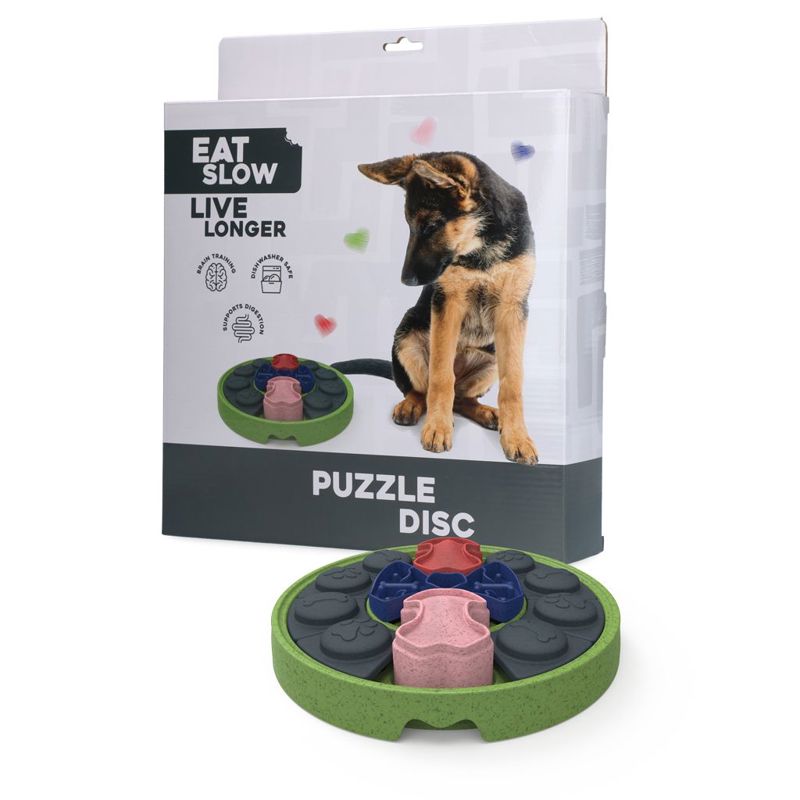 EAT SLOW LIVE LONGER PUZZLE DISC