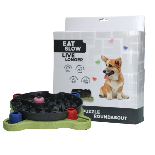 EAT SLOW LIVE LONGER PUZZLE ROUNDABOUT