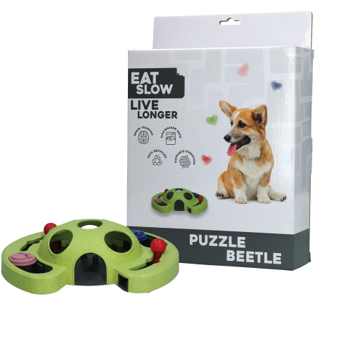 EAT SLOW LIVE LONGER PUZZLE BEETLE