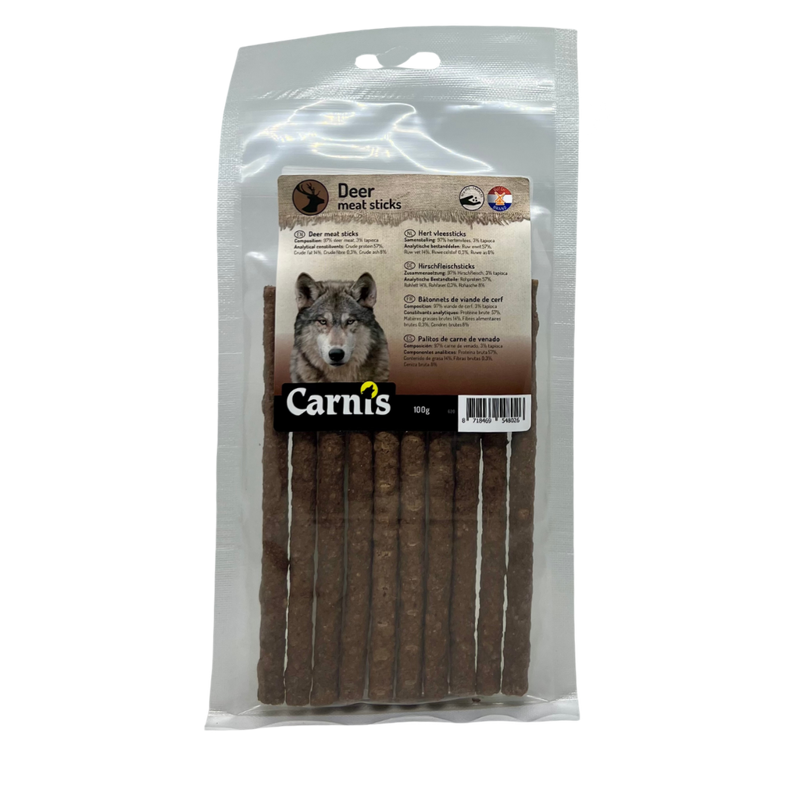 CARNIS VLEESSTICKS HERT 100GR.