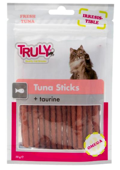 TRULY CAT SN TUNA STICKS+TAURINE 50 GR