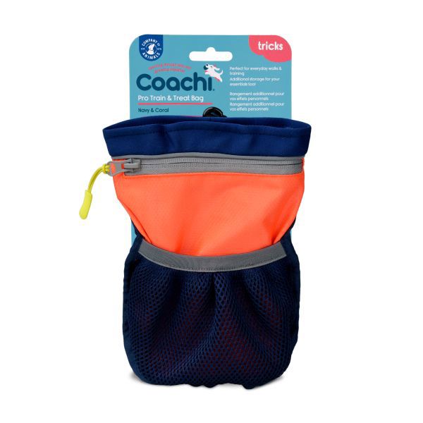 COACHI PRO TRAIN & TREAT BAG NAVY & CORAL