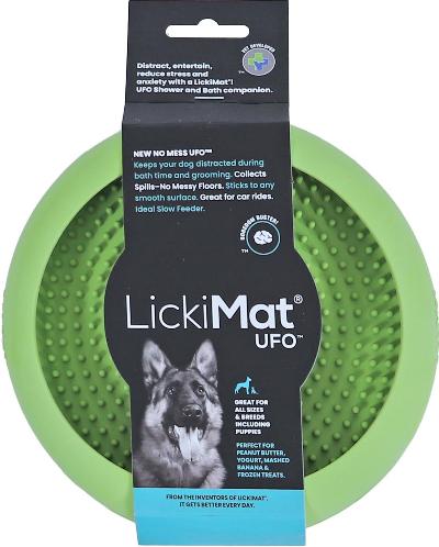 LICKIMAT LIKMAT UFO GROEN 18X3CM